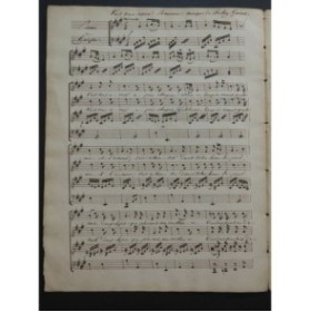 FABRY-GARAT Vais Vous Revoir Manuscrit Chant Piano ca1830