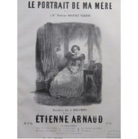 ARNAUD Étienne Le portrait de ma mère Chant Piano ca1850