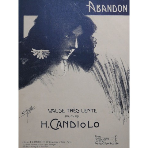 CANDIOLO H. Abandon Piano 1913