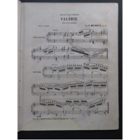 MICHEUZ Georges Valérie Piano ca1870