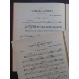 BERTHOMIEU Marc Suite Romantique Flûte Piano ca1920