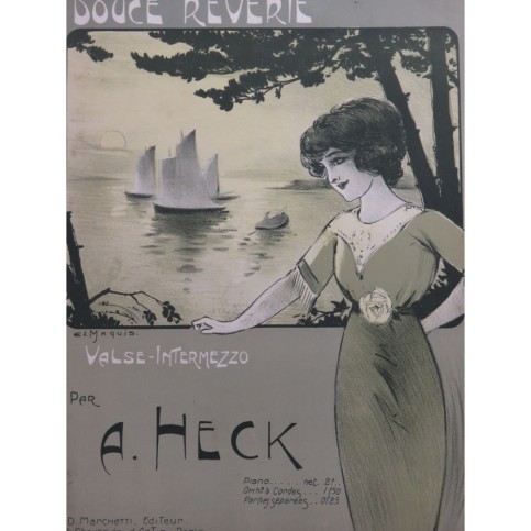 HECK Armand Douce Rêverie Piano 1912