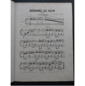 BATTMANN J. L. Bourbonne les Bains Piano 1867
