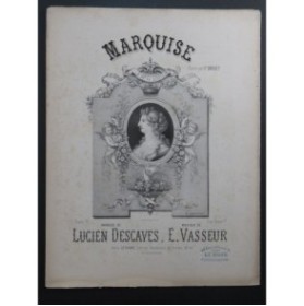 VASSEUR Eugène Marquise Chant Piano ca1880