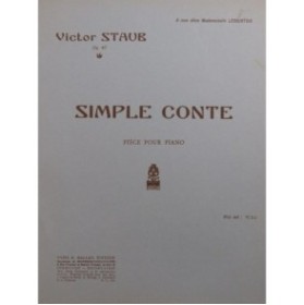 STAUB Victor Simple Conte Piano 1935