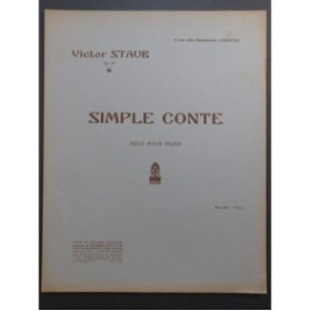 STAUB Victor Simple Conte Piano 1935
