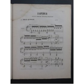 QUIDANT Alfred L'Avenir Grande Marche Piano ca1856