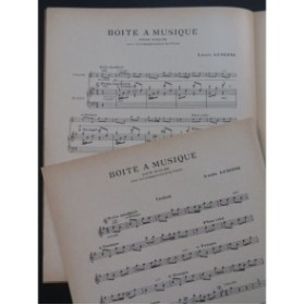 LUIGINI Louis Boite à Musique Violon Piano ca1925