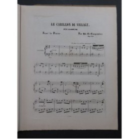 LE CARPENTIER Adolphe Le Carillon du Village Piano ca1860