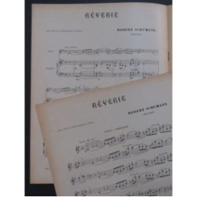 SCHUMANN Robert Rêverie Violon ou Mandoline Piano