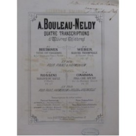 ROSSINI G. Romance d'Othello Piano Harmonium Violon Violoncelle ca1870