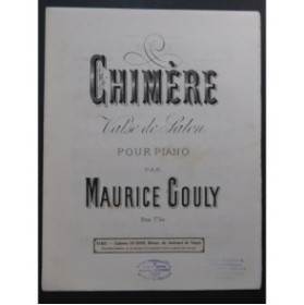 GOULY Maurice Chimère Piano XIXe siècle