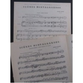 DYFF Jean Scènes Montagnardes Violon Piano ca1920