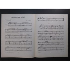 ZIWÈS A. Chanson de Bébé Piano 1914