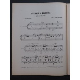 SCHWARTZ I. Hommage à Mulhouse Piano ca1880