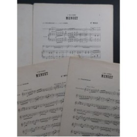 MALO Auguste Menuet Piano Violon Violoncelle ca1888
