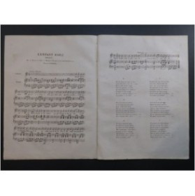 LHUILLIER Edmond L'Enfant Exilé Chant Piano ca1840