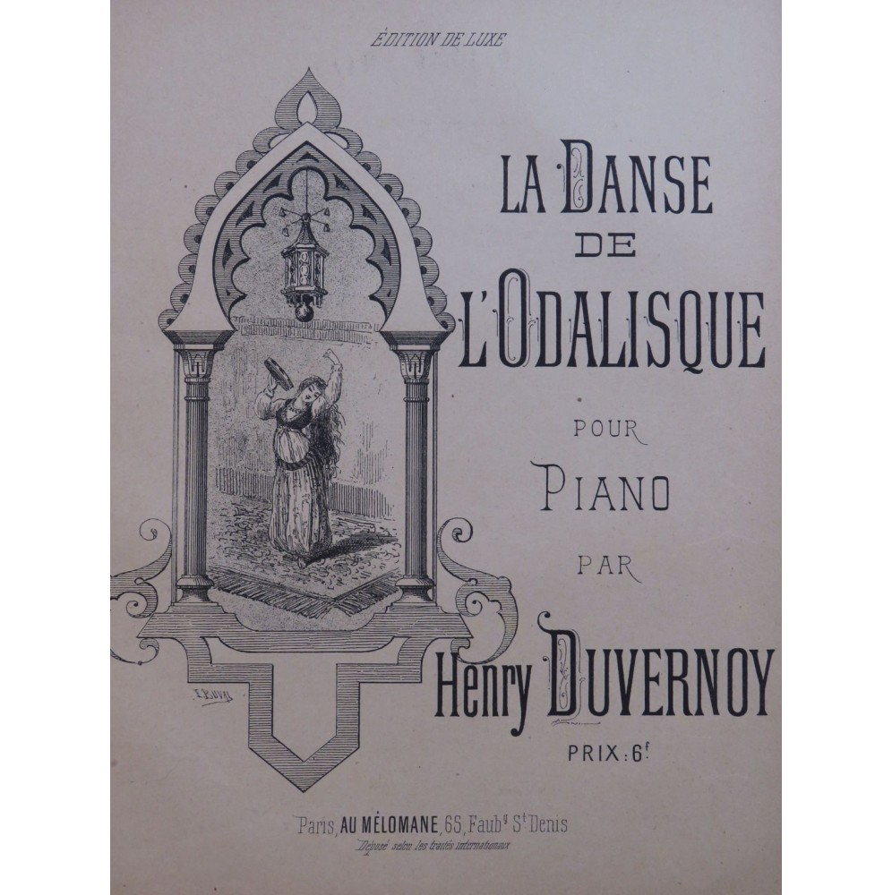 DUVERNOY Henry La Danse de L'Odalisque Piano