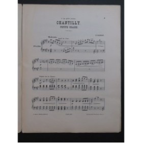 HABERT F. Chantilly Piano 1885