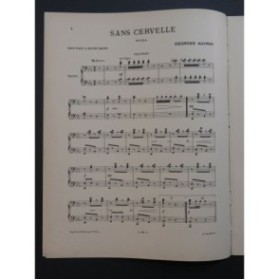 AUVRAY Georges Sans-Cervelle Polka Piano 4 mains ca1895
