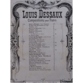 DESSAUX Louis Le Derby Galop Piano 4 mains XIXe