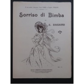 DAGAND Joseph Sorriso di Bimba Piano Violon ou Violoncelle 1914