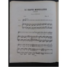 GRISAR Albert La Chatte Merveilleuse No 6 Chant Piano 1862