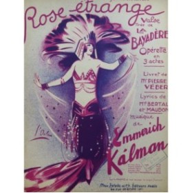 KALMAN Emmerich Rose Étrange Valse Piano 1925