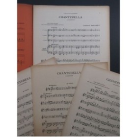 MOUCHET Gustave Chanterella Ouverture Piano 3 Violons ca1925