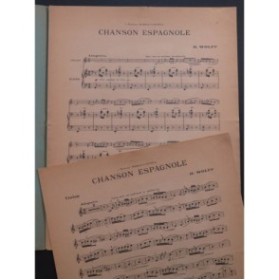 WOLFF H. Chanson Espagnole Violon Piano 1938