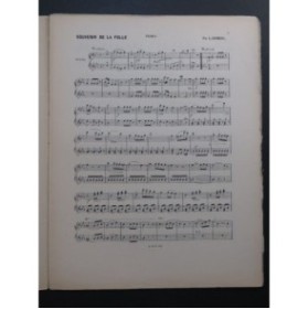 GOMION L. Souvenir de la Folle Piano 4 mains ca1880