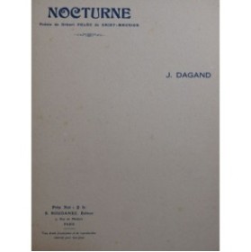 DAGAND Joseph Nocturne Chant Piano ca1925