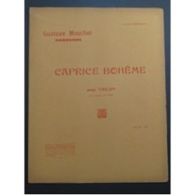 MOUCHET Gustave Caprice Bohême Violon Piano ca1910
