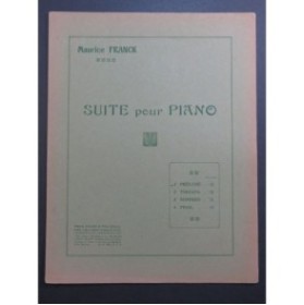 FRANCK Maurice Prélude Piano ca1925