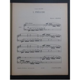 FRANCK Maurice Prélude Piano ca1925