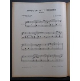 ZIWÈS A. Ronde du petit Pâtissier Piano ca1915