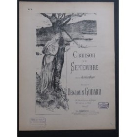 GODARD Benjamin Chanson de Septembre Chant Piano ca1893