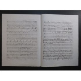 BERTON H. Duo de la Romance Chant Piano Harpe ca1820