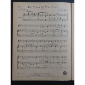KERN Jérôme The Touch of your Hand Chant Piano 1933