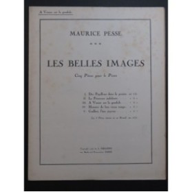 PESSE Maurice Les Belles Images A Venise sur la Gondole  Piano 1930