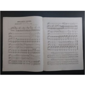 SCARD A. A. Adieu Riche Contrée Chant Piano ca1840