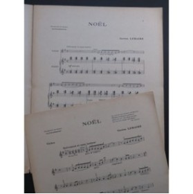 LEMAIRE Gaston Noël Piano Violon 1933