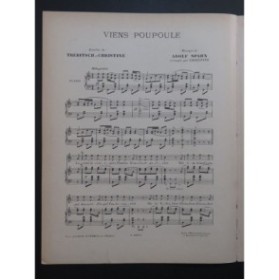 SPAHN Adolf Viens Poupoule Piano Chant ca1935