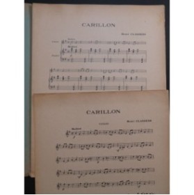 CLASSENS Henri Carillon Violon Piano ca1925