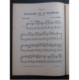 MORDEL Suzanne Souvenir de Saint Georges Piano