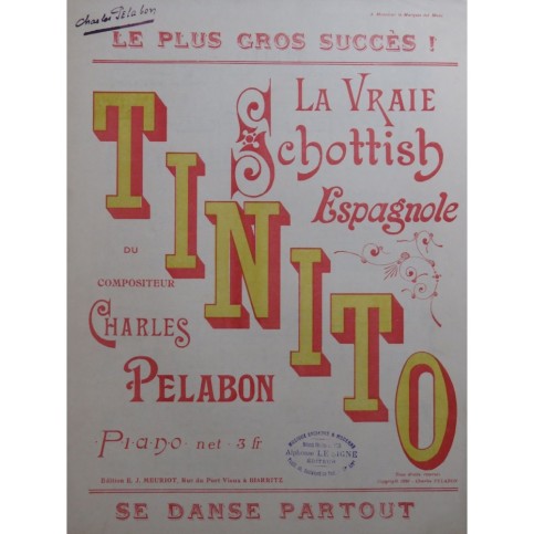 PELABON Charles Tinito Piano 1920