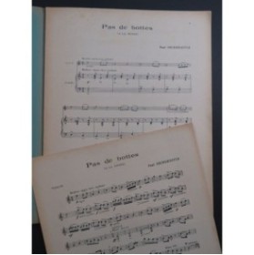 OBERDOERFFER Paul Pas de Bottes Violon Piano ca1925
