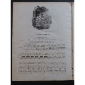 PANSERON Auguste L'Heure du Repos Chant Piano ca1830