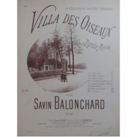 BALONCHARD Savin Villa des Oiseaux Violon Piano ca1900