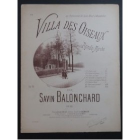 BALONCHARD Savin Villa des Oiseaux Violon Piano ca1900